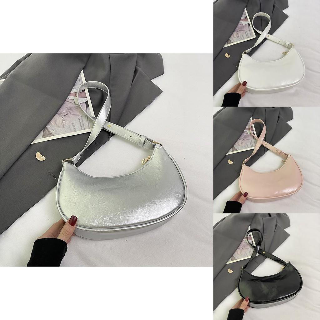 Chic Minimalist Dumpling Bag For Women In Black Beige Pink And Silver Perfect For Casual Winter Style