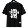 Mens T-shirt Summer Short Sleeves Waffle Tops Tee Shirt Polyester Round Neck Letter Printed Casual Tshirt Unisex Streetwear