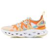 Li Ning Arc Cushioning Slip Resistant Abrasion Resistant Low Top Running Shoes Men's Orange Yellow ARHQ043-4