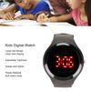 Children Digital Watch Student Fashionable Red LED Outdoor Sports Watch Birthday Gift for Daily Life Black