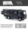 1:24 Модель автомобиля из сплава Nomad RV со звуком и светом, Игрушка с инерционным механизмом для детей