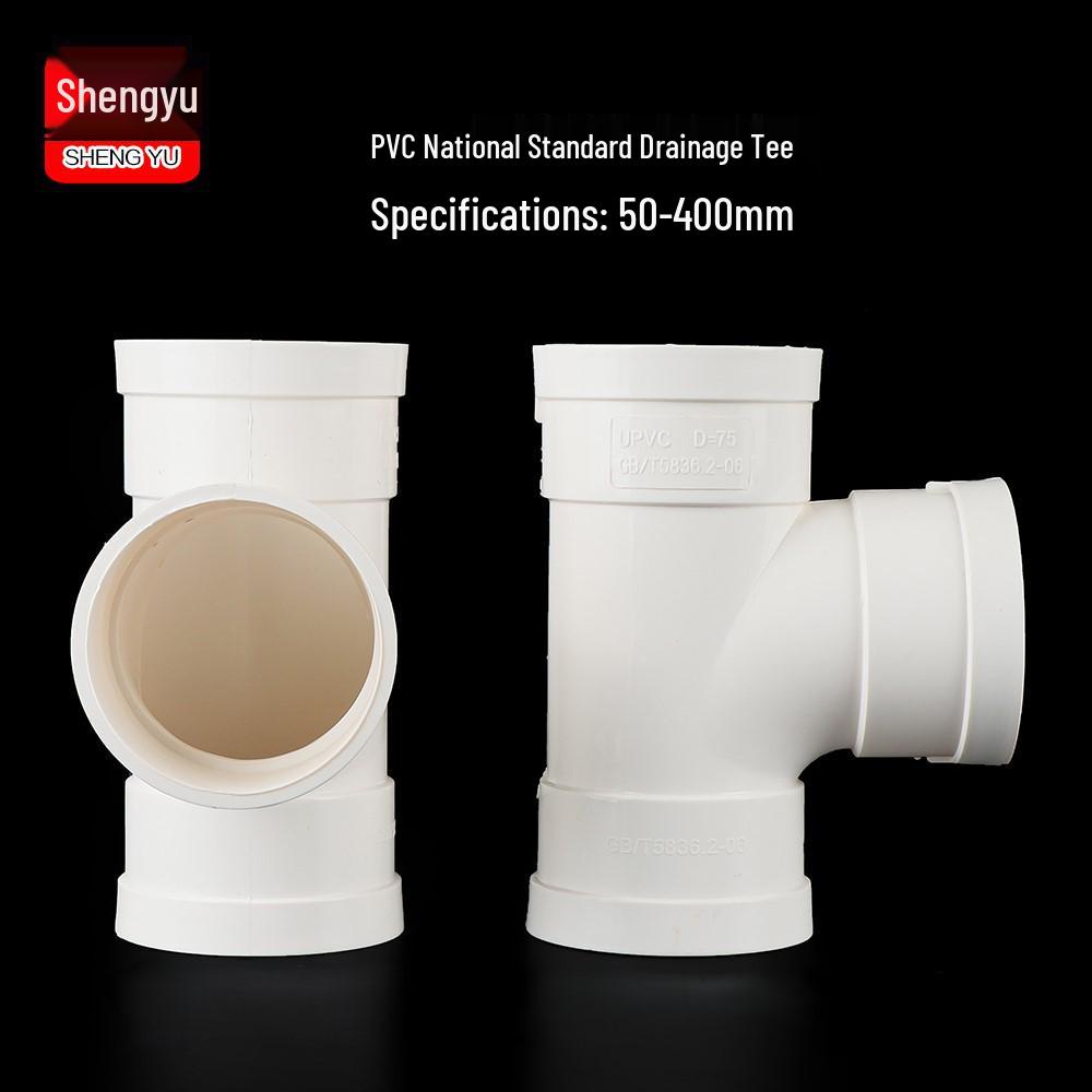 PVC Redukční T-kus s inspekčním otvorem a hrdlem/trnem