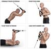 Double Head Pull Rope Gym Equipment for Biceps Triceps Training with Gantry Frame and Lower Press Handle for Muscle Building