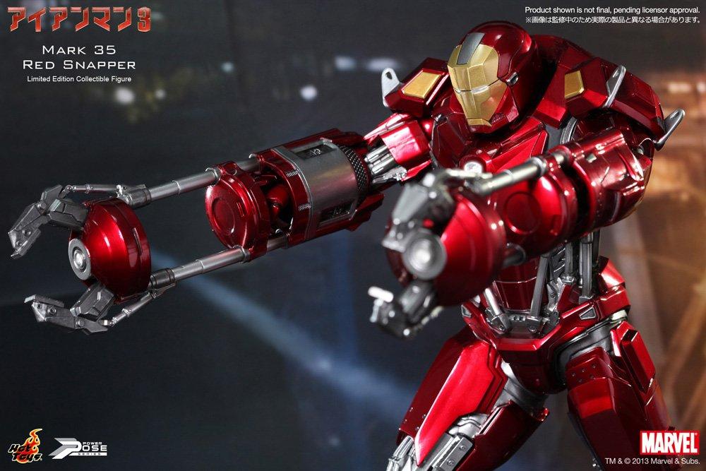 Power Pose Iron Man 3 omezená pohyblivá figurka Iron Man Mark 35 1/6 (Kanic červený) (2. zásilka)