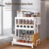 3-Tier Kitchen Spice Rack with Knife & Board Holder