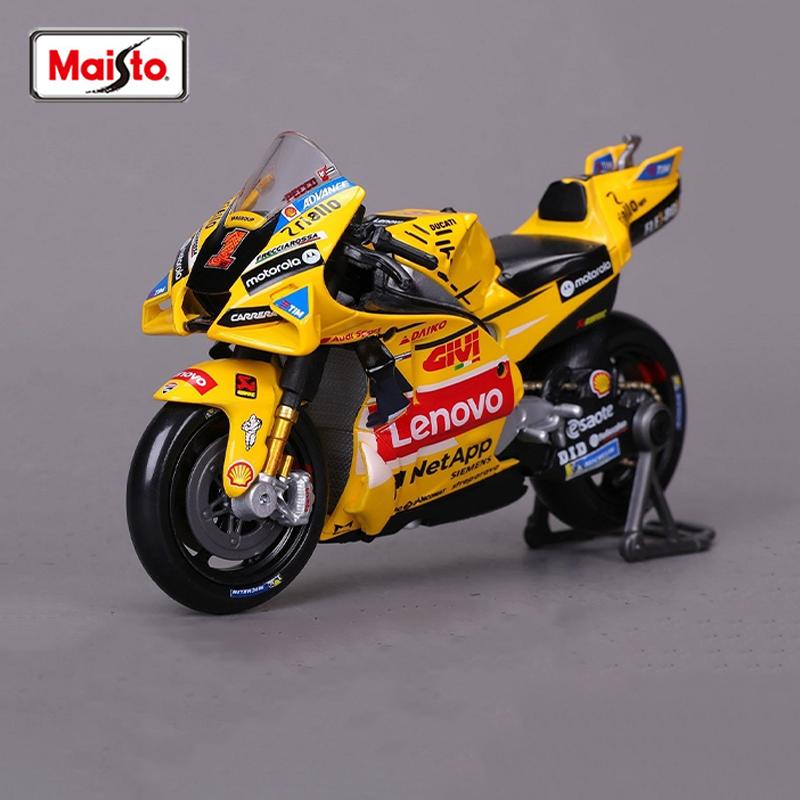 Stock Maisto 1:18 Season Ducati Honda Yamaha Motorcycle Alloy Micro-die-cast One-piece Model Custom Children's Toy Gift