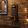 Ouvre-bouteille mural en bois Vintage avec collecteur de capsules Ouvre-bouteille en bois Ouvreur 2-en-1 Collecteur Ouvre-bouteille de bière Cadeau idéal