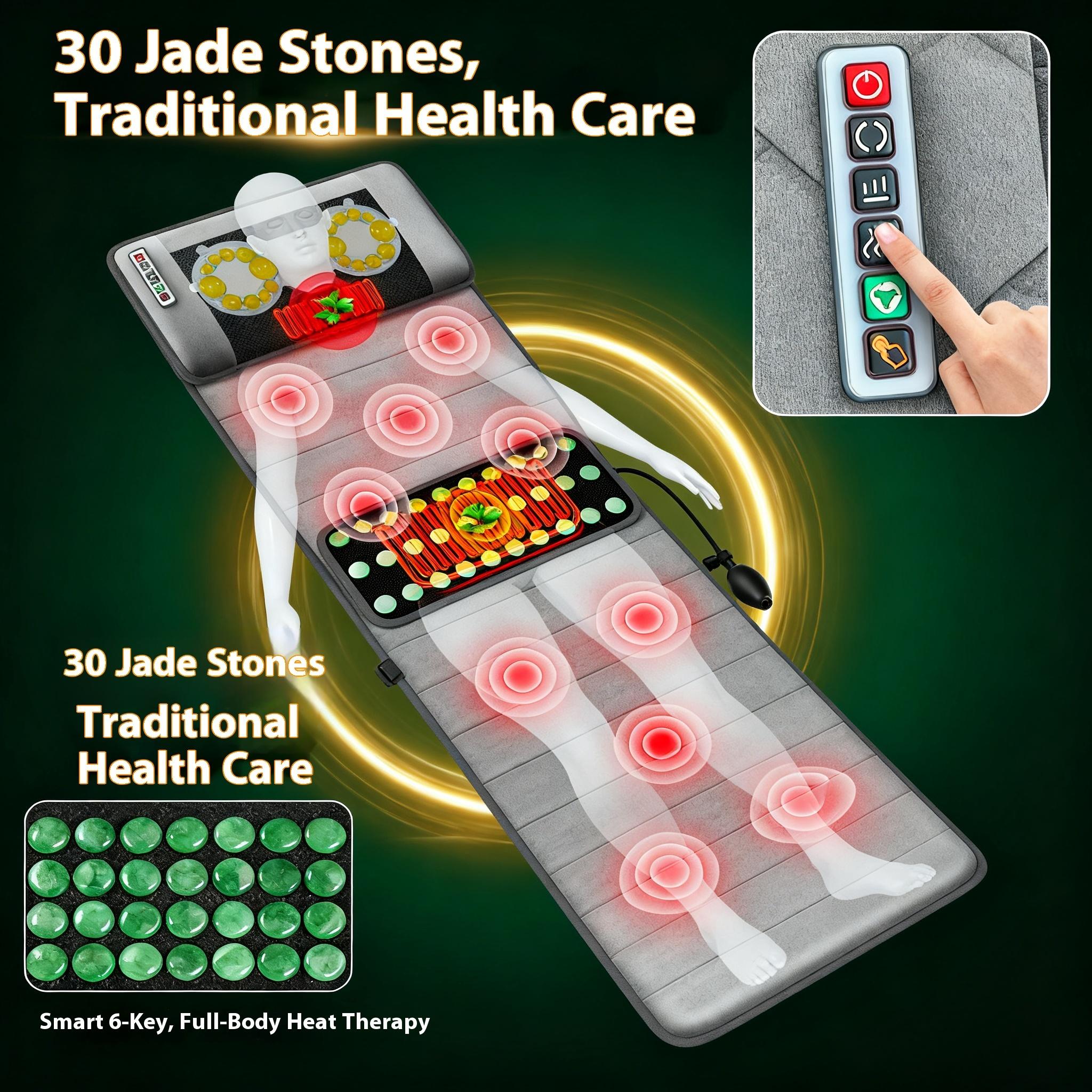 

Умный массажный матрас для всего тела с подогревом - Многофункциональный электрический массажер для шеи, спины и талии, для домашнего использования