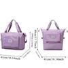 Fitness Pouch Oxford Cloth Travel Bag Foldable Large Capacity Handbag  Family Vacation