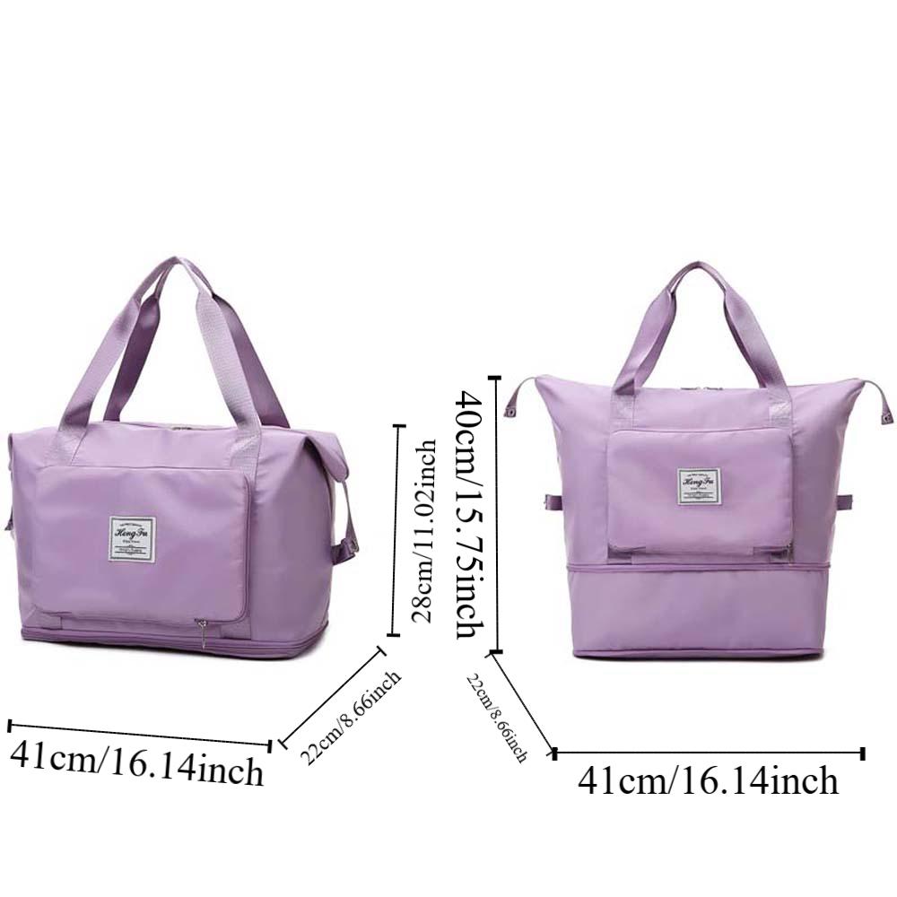 Fitness Pouch Oxford Cloth Travel Bag Foldable Large Capacity Handbag  Family Vacation