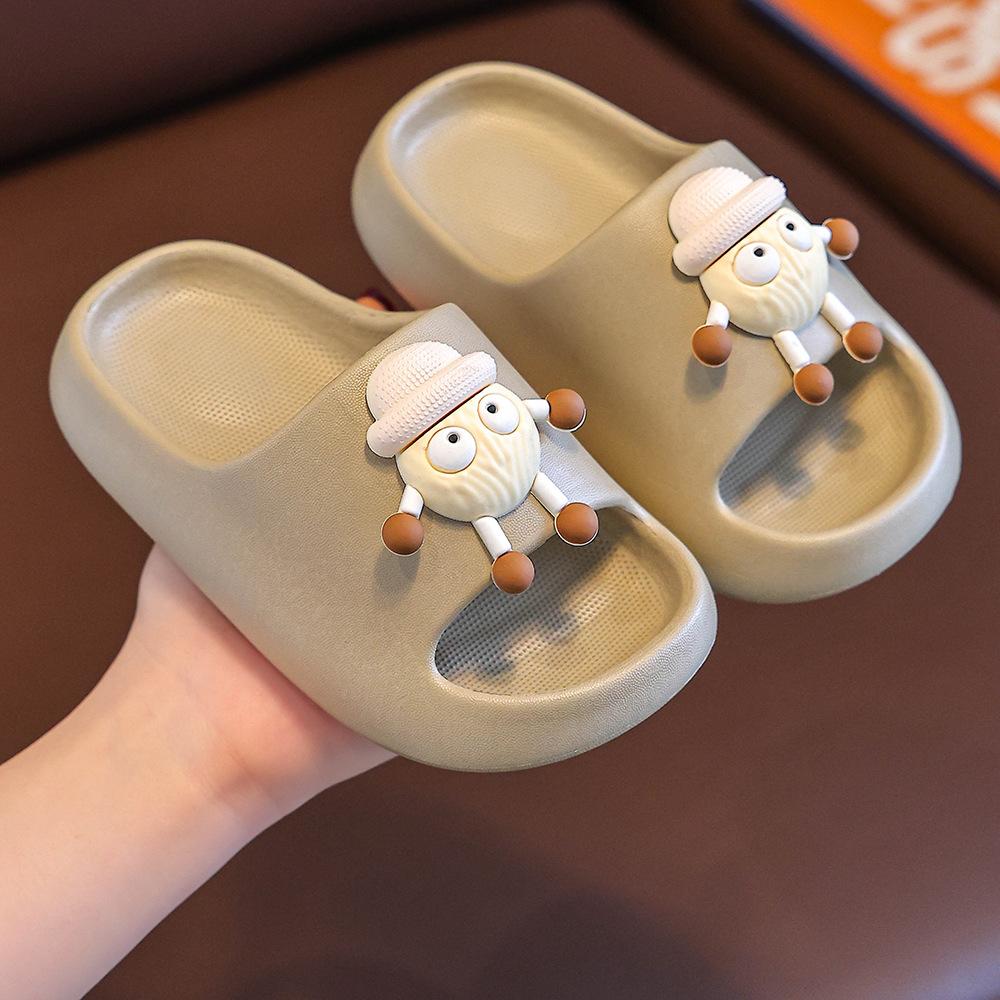 Boys' Shoes, Girls' Cartoon Style - Cute Anti-slip Indoor Soft-soled Flip-flops