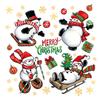 Christmas Decorations Holiday Party Decoration Window Stickers Pvc Static Stickers Window Decorations