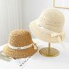 Sunhatsunhat Knitted Fisherman Hat With Ribbon And Metal, Bucket Hat Spring, Summer, Autumn, Windproof, Versatile Women