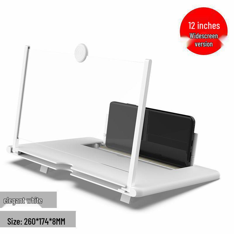 Foldable 3D Mobile Phone Screen Magnifier with Ultra-Clear Projection and Eye Protection, Adjustable for Horizontal and Vertical Viewing.