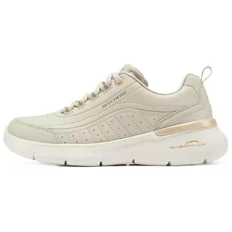Skechers Sport Women Low Top Casual Shoes Golden Beige 150373-NTGD 36
