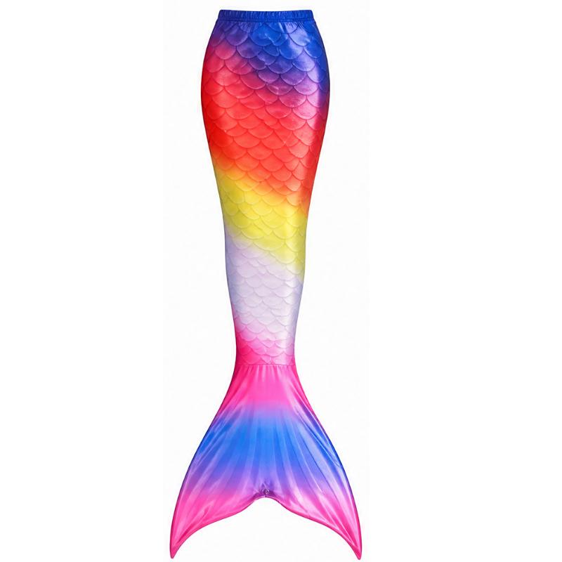 Nieuw Schoonheid Vissenstaart Cosplay Zwempak Ariel Meisje Zwempak Bikini Strand Zwempak Vakantie Verkleed Verjaardagsfeest Cadeau Zonder Vinnen 120(110-120CM) red