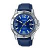 Casio MTP-VD01L-2BV Men's Enticer Blue Leather Band Blue Dial Casual Analog Sport Watch