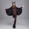 Halloween Black Brown Bat Vampire Demon Costume Adult Masquerade Costume