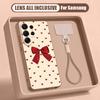Cute Cartoon Bowknots Print Case For Samsung S26 Ultra S25 FE S24 S24 Plus A57 A37 A17 A56 A36 A16 A55 A35 A15 A54 5G Hybrid Magnetic Matte Cover