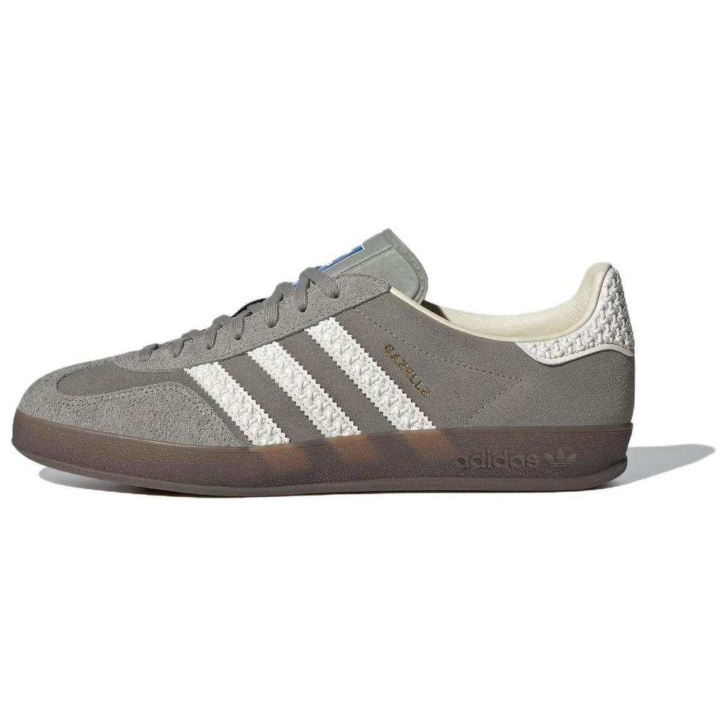 Adidas Gazelle Indoor Silver Pebble Unisex Sneakers Grey Off-White Gold-Metallic IF1807