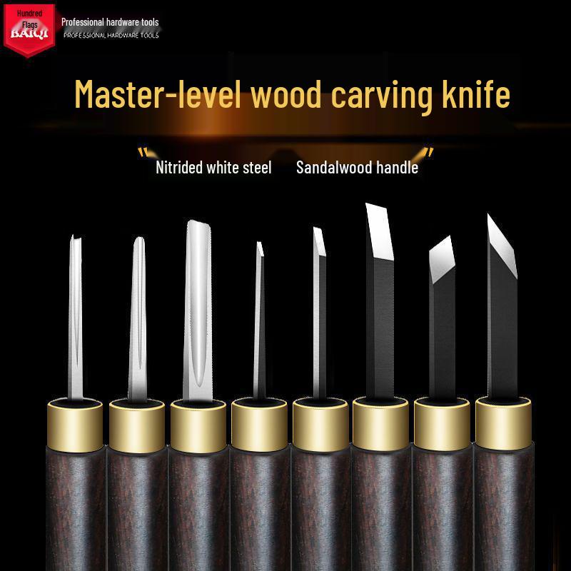 Carving Knife Set: Woodworking Tools, Student Woodcut Art, Walnut Carving Seal