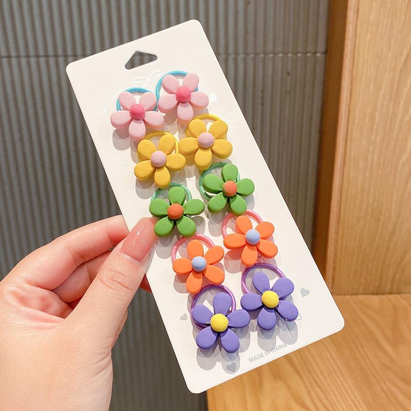 10-30PCS/Set, Cute Cartoon Animals, Hair Bands, Girls, Elastic Rubber Band, Headwear, Hair Accessories
