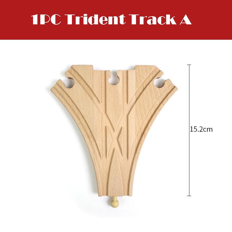 All Kinds Wooden Track Railway Toys Beech Wooden Train Track Accessories Fit for Brand Tracks Educational Toys for Children