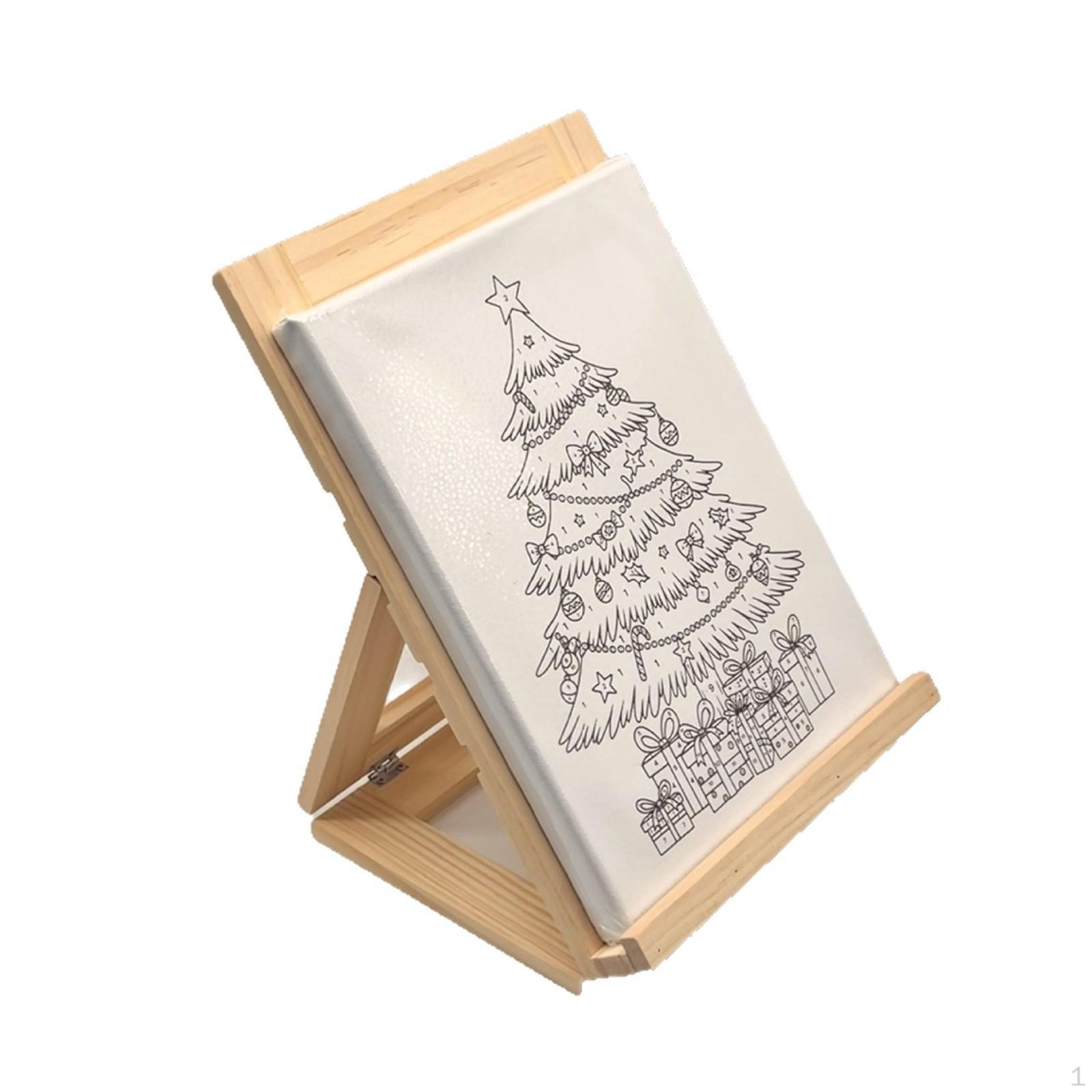 Художественный настольный деревянный стенд-мольберт 11,6x8,3 дюйма Профессиональный для выставок, классных комнат, легкий
