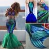 Mermaid Half-Body Fish Tail Costume for Halloween Cosplay