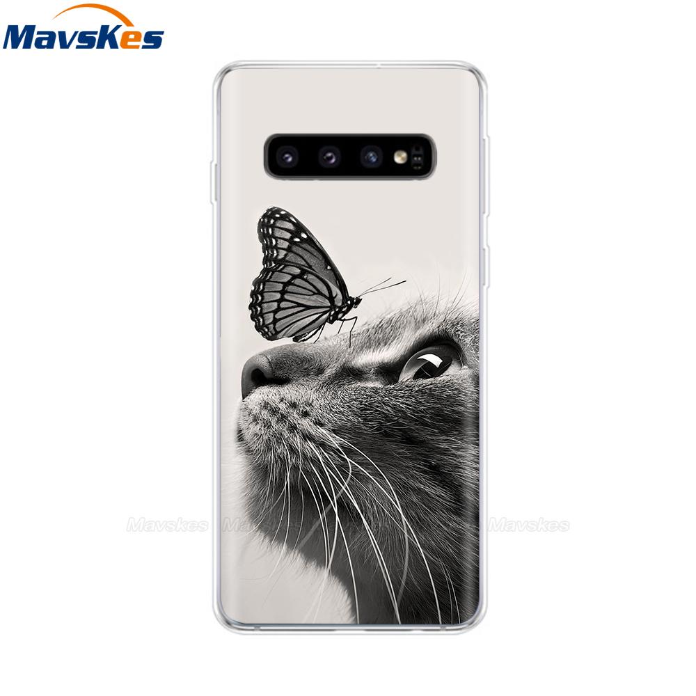 La più recente custodia stampata in TPU per Samsung Galaxy S10 S10 + Coperture del telefono per Samsung S10 Plus S10e Custodie Cover posteriore Paraurti Fundas Coque