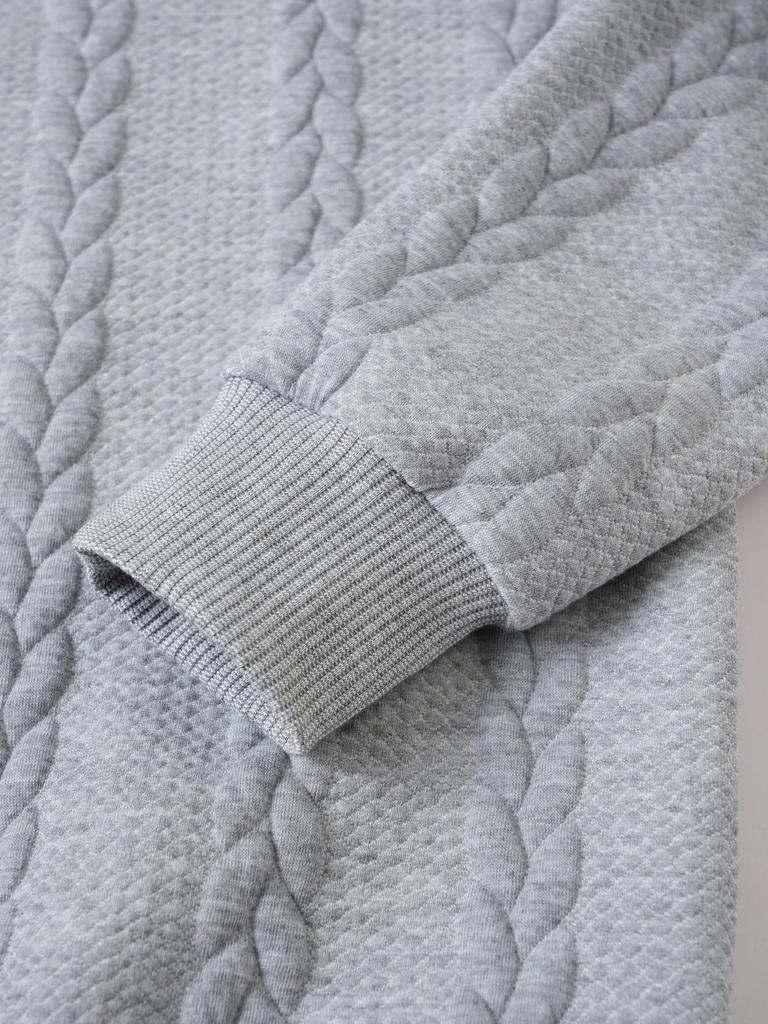 European Men's High Collar Jacquard Sweater - Solid Color, Autumn/Winter Fashion