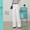 ESE-Y Women's High-Waisted Wide-Leg Denim Jeans - Hemp-Tencel Blend
