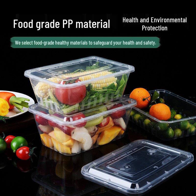 Disposable Transparent Plastic Takeaway Containers