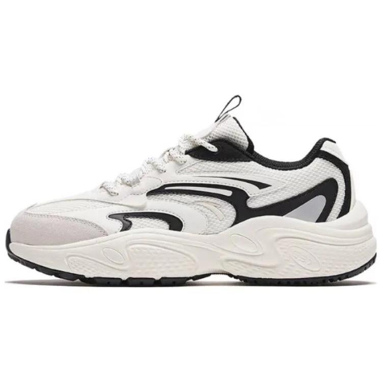 Anta C37 Series Slip Resistant Abrasion Resistant Low top Casual Shoes Women's White Black (Unisex) Chunky Sneakers 922318890 7