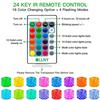 100/200 RGB LED Rope Lights USB Operated 16 Colors Changing RGB Fairy Rope String Light with Remote for Balcony Tree Patio Decor