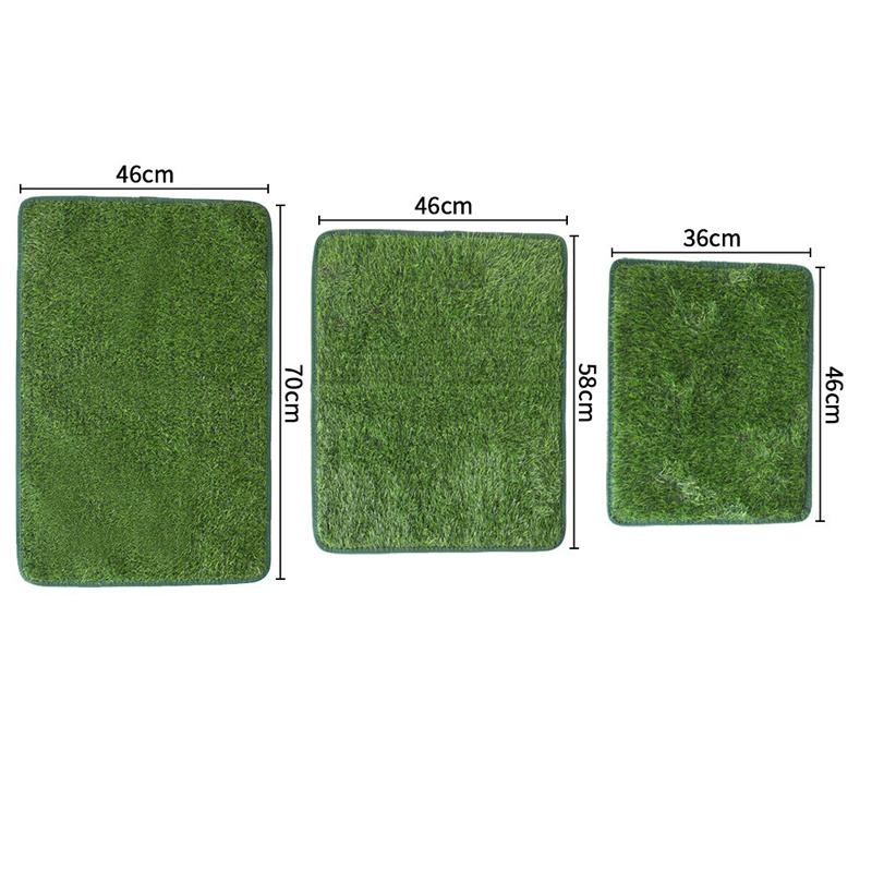Artificial Grass Dog Potty Pad Reusable Washable Odor Resistant Drainage Turf Mat Dog Housebreaking Training Toilet For Indoor