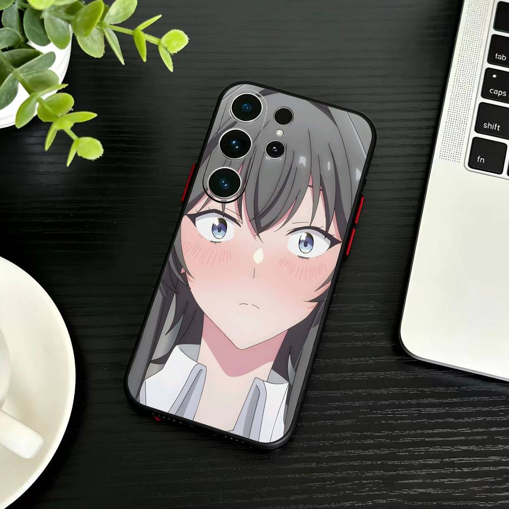 Asanagi Yori and Kino Himari Phone Case For Samsung S26,S25,S24,S23,S22,S21,S20,S30,Ultra,Plus,Fe,Note,5G Black Cover