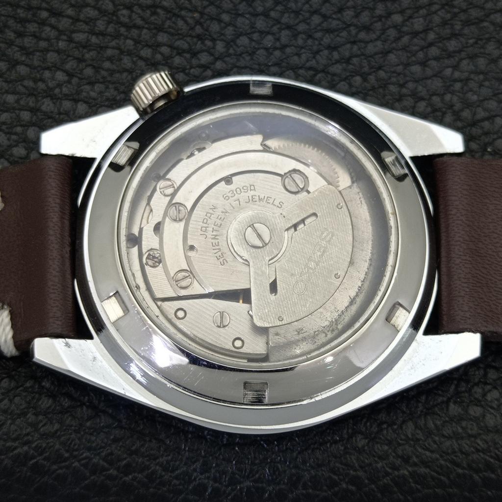 AUTOMATIC VINTAGE REFURBISHED SEIKO 5 6309A JAPAN MENS RED DIAL WATCH a441144-9 Sk-a441144-1