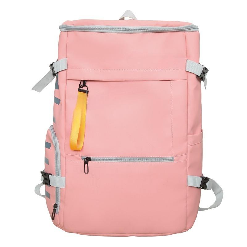 

Men s and Women s Large-capacity Travel Bags with Shoe Compartments, Portable Travel Bags, Simple and Multi-pocket Design Luggage Bags розовый