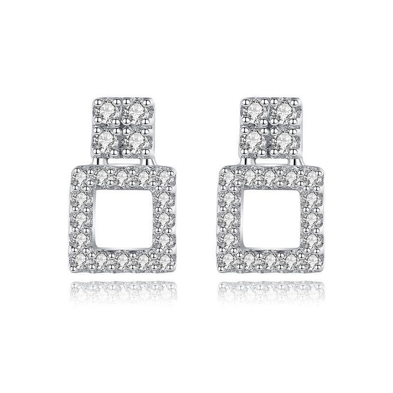 Tancise 925 Sterling Silver Zircon Earrings Drop Earrings For Women Wedding Party Gifts