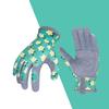 Fuhikama Gardening Floral Soft Synthetic for Farm and Splitting Firewood Gloves, Print, Thorn-Resistant, Breathable, Leather, Gardening, Work,