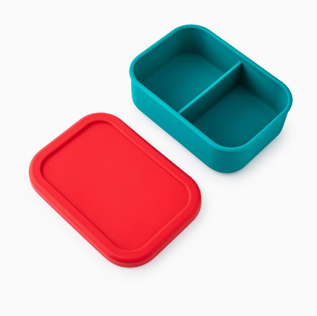 Compartments Bento Lunch Box Microwavable Silicone Food Container Storage Heat-resistant Container