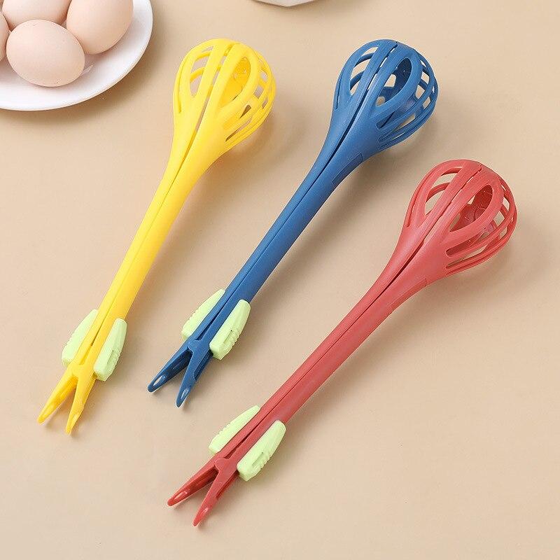 Multifunctional Beater Food Clip Creative Kitchen Baking Tool Manual Blender Grab Spoon Noodle Clip Strainer  Kitchen Utensils