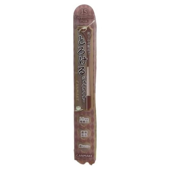 Canmake Creamy Touch Liner 15 Cappuccino Pink Eyeliner, Waterproof, Smudge-proof