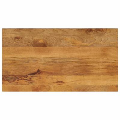 Tabletop, 100X50X2.5 Cm, Rectangular, Solid Mango Wood
