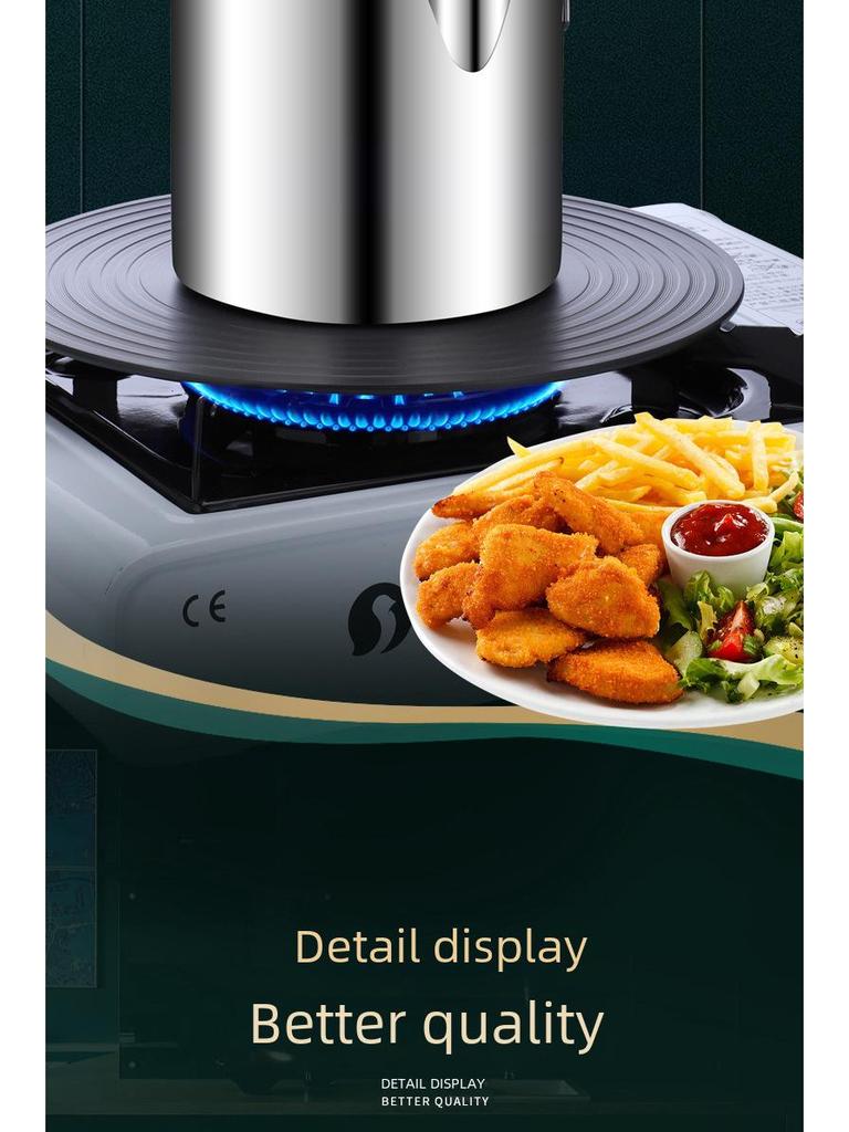 304 Stainless Steel Mini Deep Pot with Oil-Saving Filter for Gas Kitchen Frying Pan.