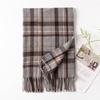 New Autumn and Winter Scarf for Women Winter High End Scarf Korean Style Thickened and Warm Imitation Cashmere Plaid Shawl