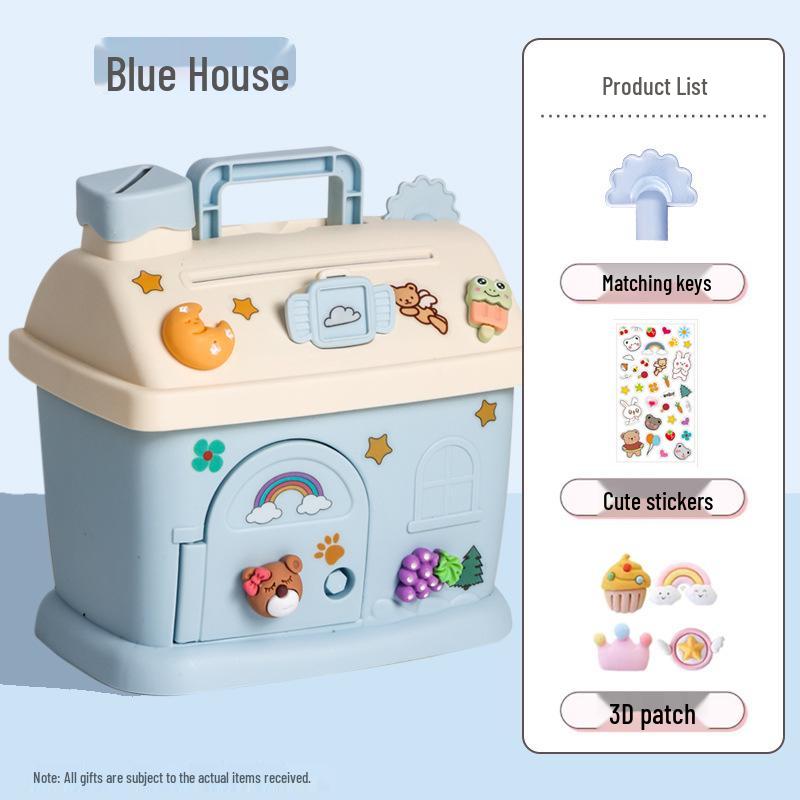 Mushroom House Money Box: DIY Savings for Kids, Boys & Girls Gift