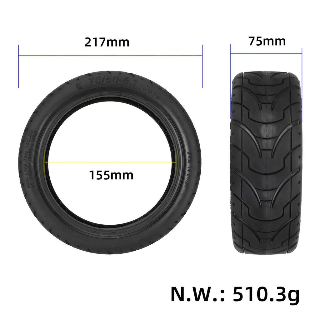 70/50-6.1 Tubeless Outer Tire for MINIMOTORS Dualtron Mini Electric Scooter Vacuum Tire Replacement Tyre
