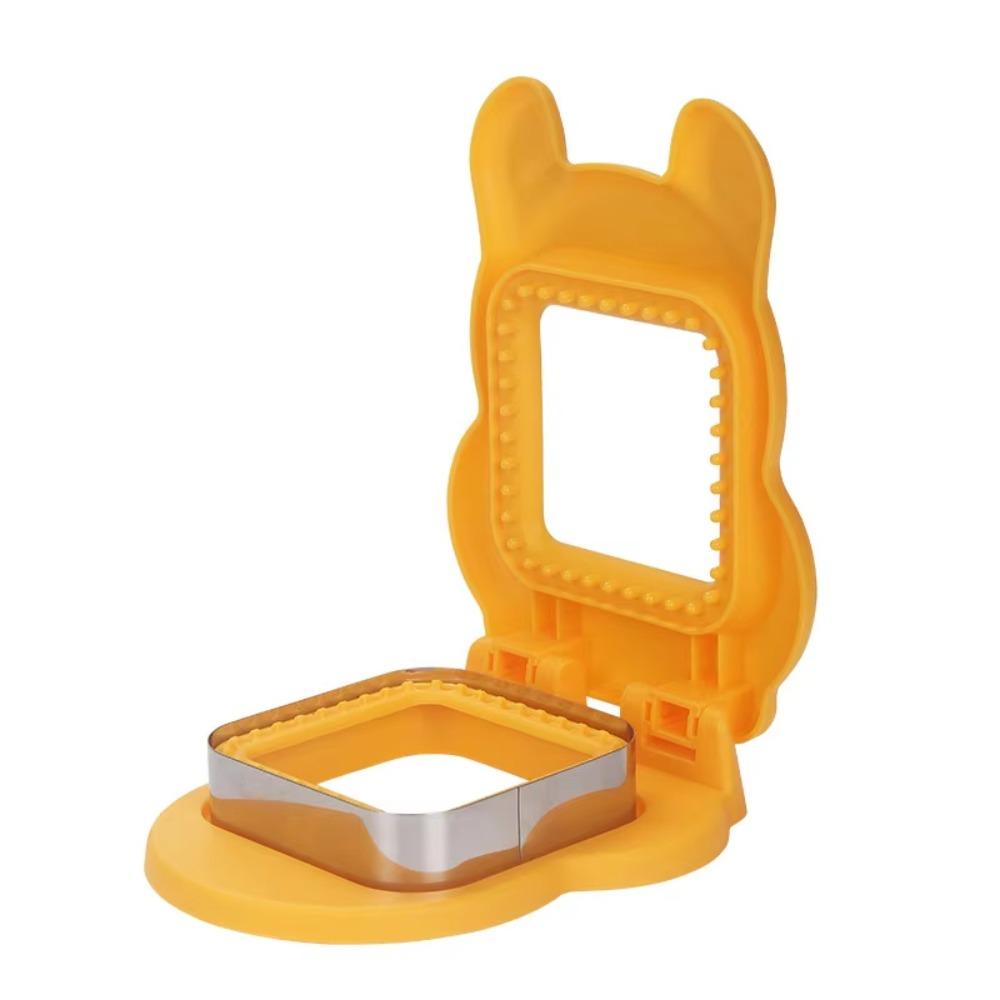 

Square DIY Sandwich Cutters Mould Stainless Steel Sandwich Cutting Tool for Kids Breakfast Yellow-Square
